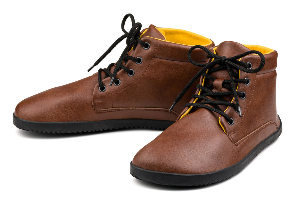 Sundara Ankle Barefoot Boots - Light Brown