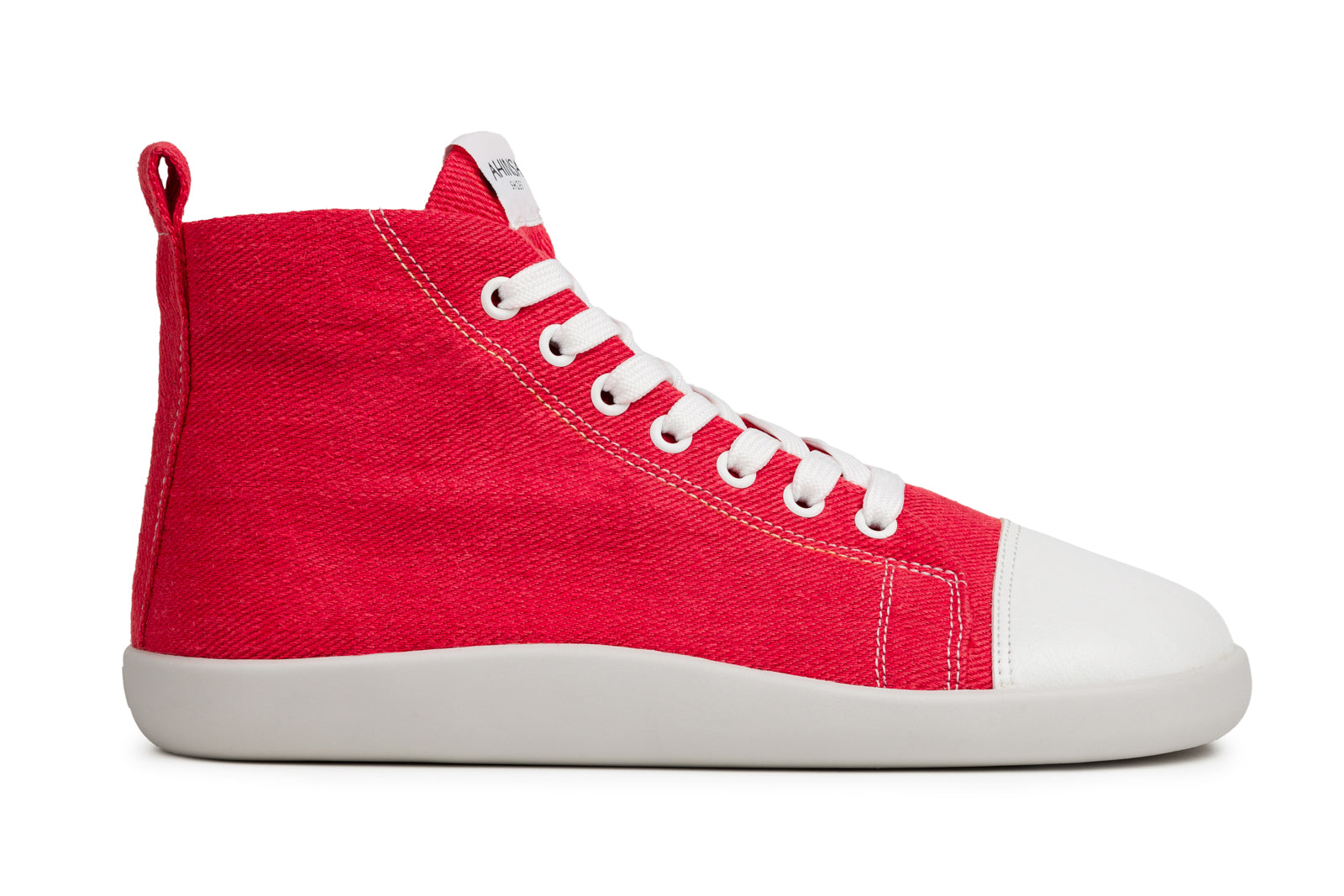 barefoot sneakers Street high-top – Red Hemp