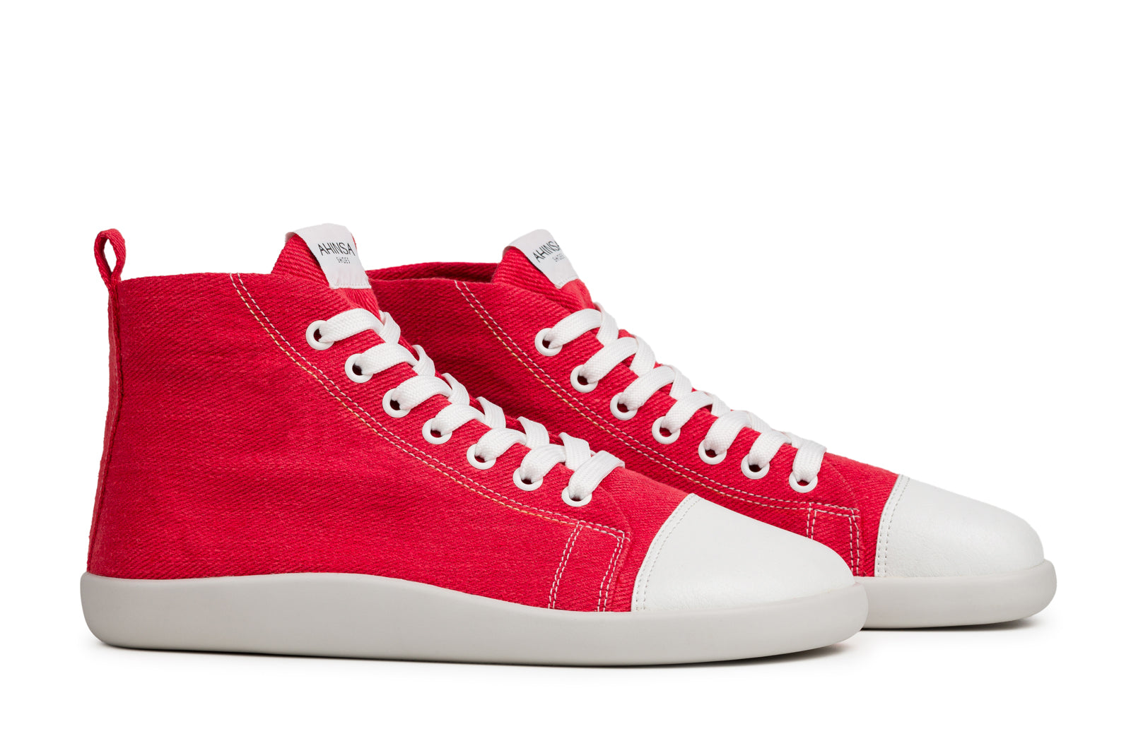 barefoot sneakers Street high-top – Red Hemp