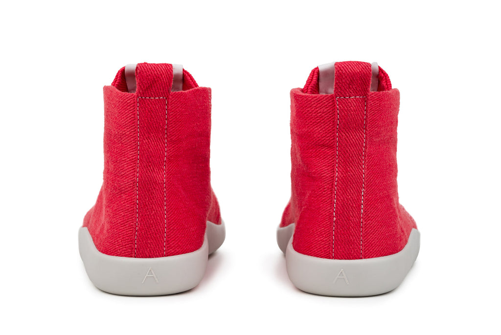 Comfort sneakers Street high-top – Red Hemp