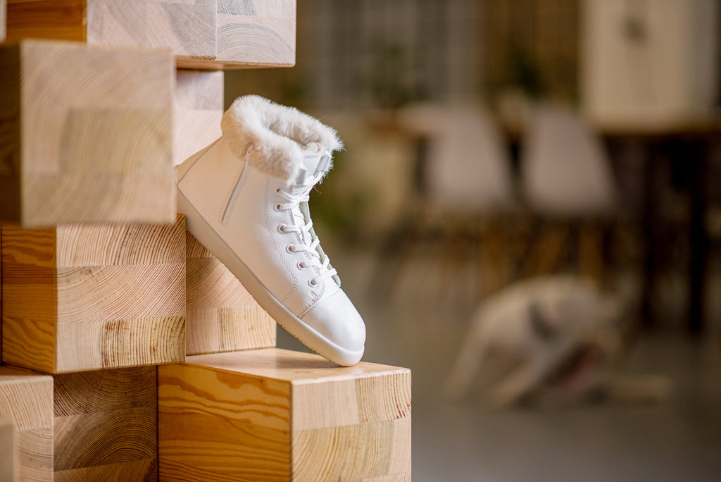 winter barefoot sneakers Tara Winter 2.0 white