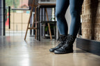 Jaya Barefoot Zip-up Boots – Black