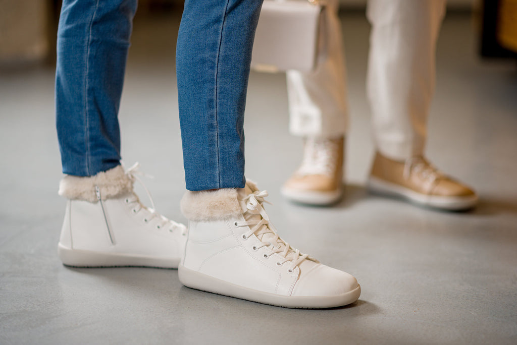 winter barefoot sneakers Tara Winter 2.0 beige