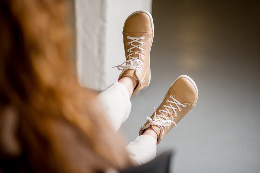 winter barefoot sneakers Tara Winter 2.0 beige