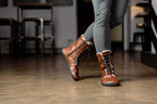 Jaya Winter Comfort Zip-up brown boots