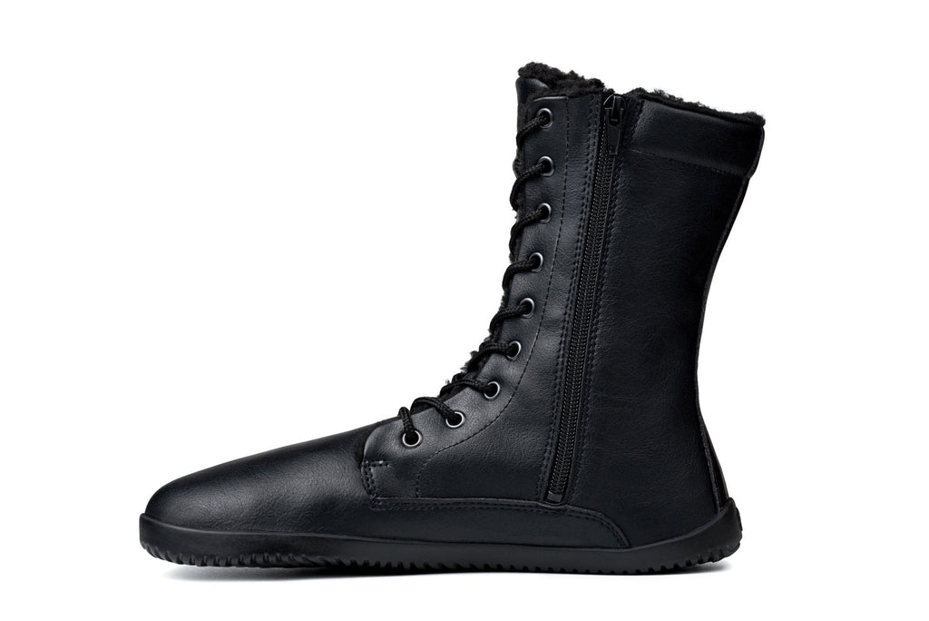 Jaya Winter Comfort Zip-up Boots – All Black
