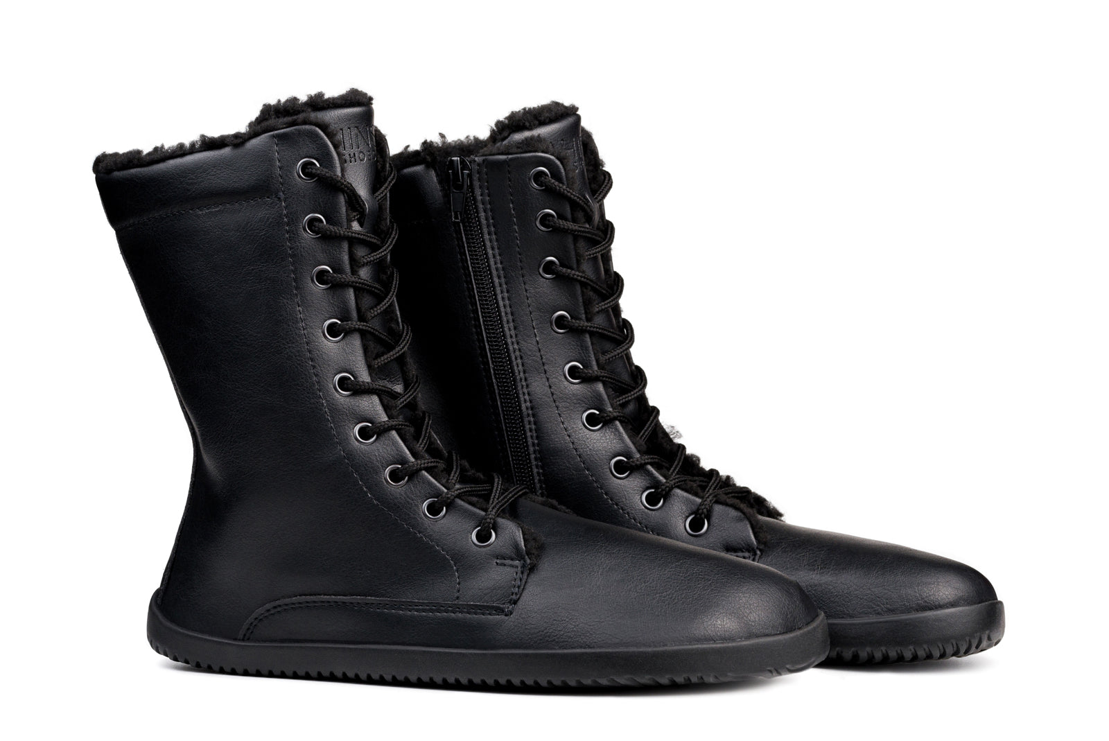 Barefoot Jaya Winter Zip-up Boots – All Black