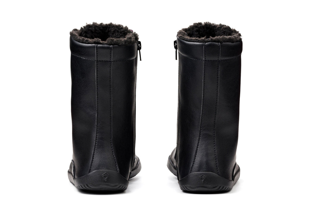 Jaya Winter Comfort Zip-up Boots – All Black