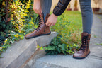 Jaya Barefoot Zip-up Boots – Brown