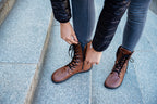 Jaya Barefoot Zip-up Boots – Brown
