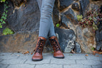 Jaya Comfort Zip-up Boots – Brown
