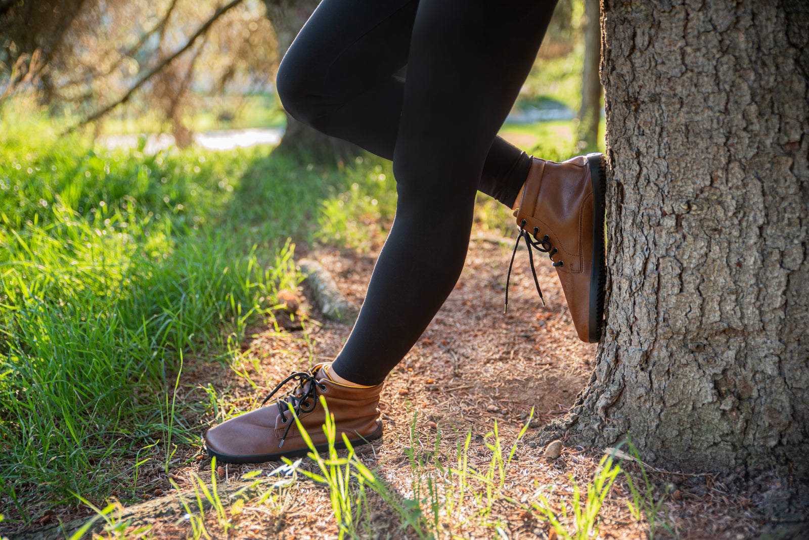 Sundara Ankle Barefoot Boots - Light Brown