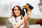 winter barefoot boots Shuma Winter mustard nubuck