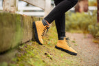 winter barefoot boots Shuma Winter mustard nubuck