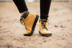 winter barefoot boots Shuma Winter mustard nubuck