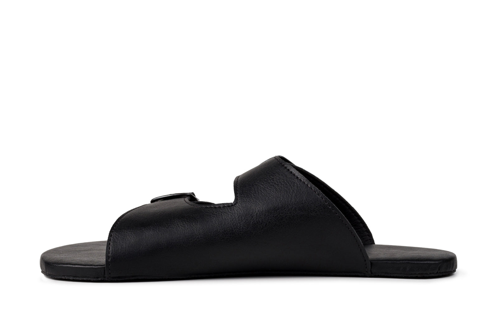 barefoot slip-on sandals black