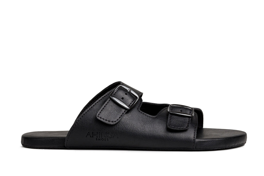 Comfort slip-on sandals black
