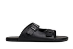 Comfort slip-on sandals black