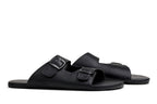 barefoot slip-on sandals black
