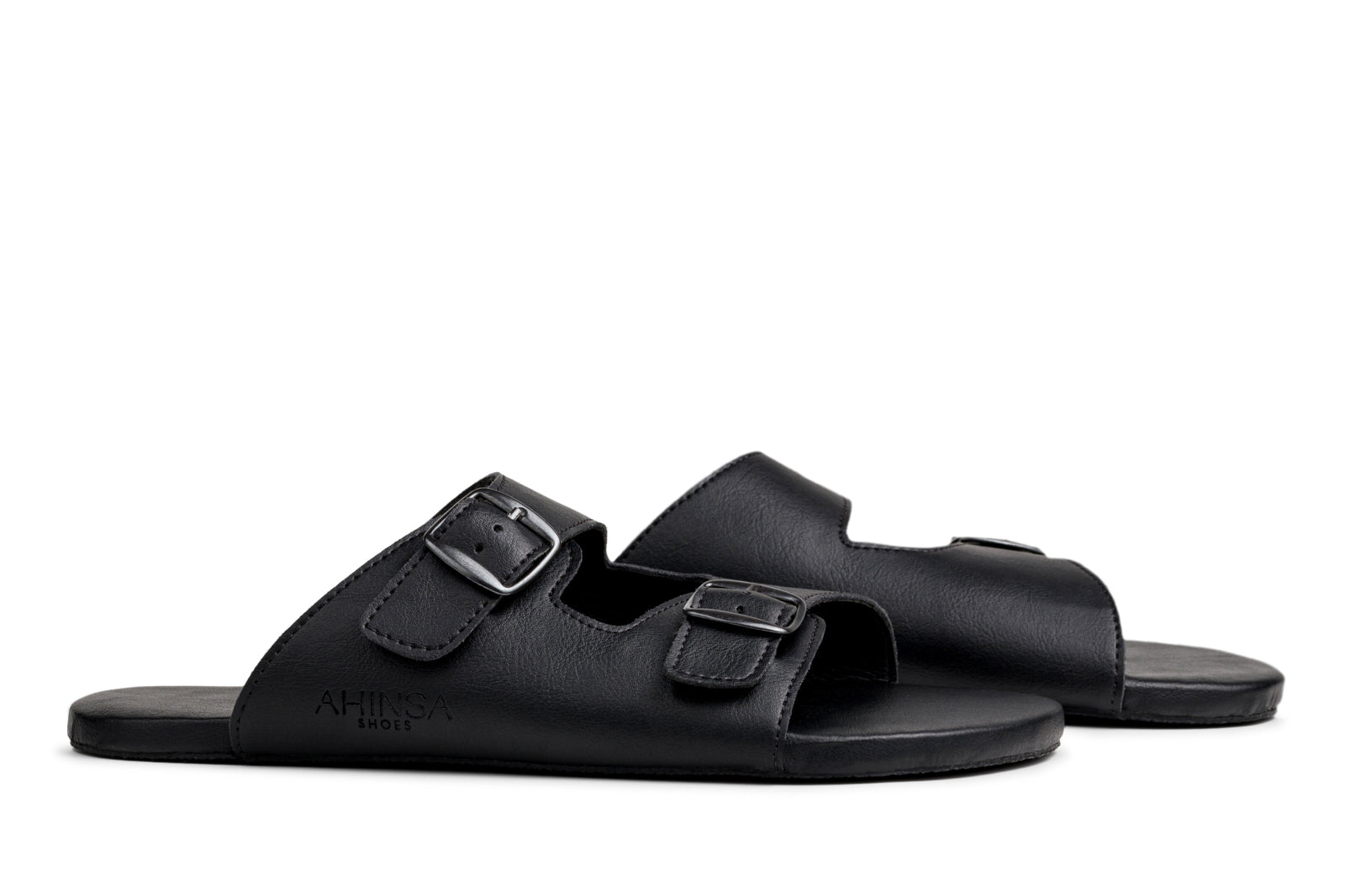 barefoot slip-on sandals black