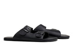 Comfort slip-on sandals black