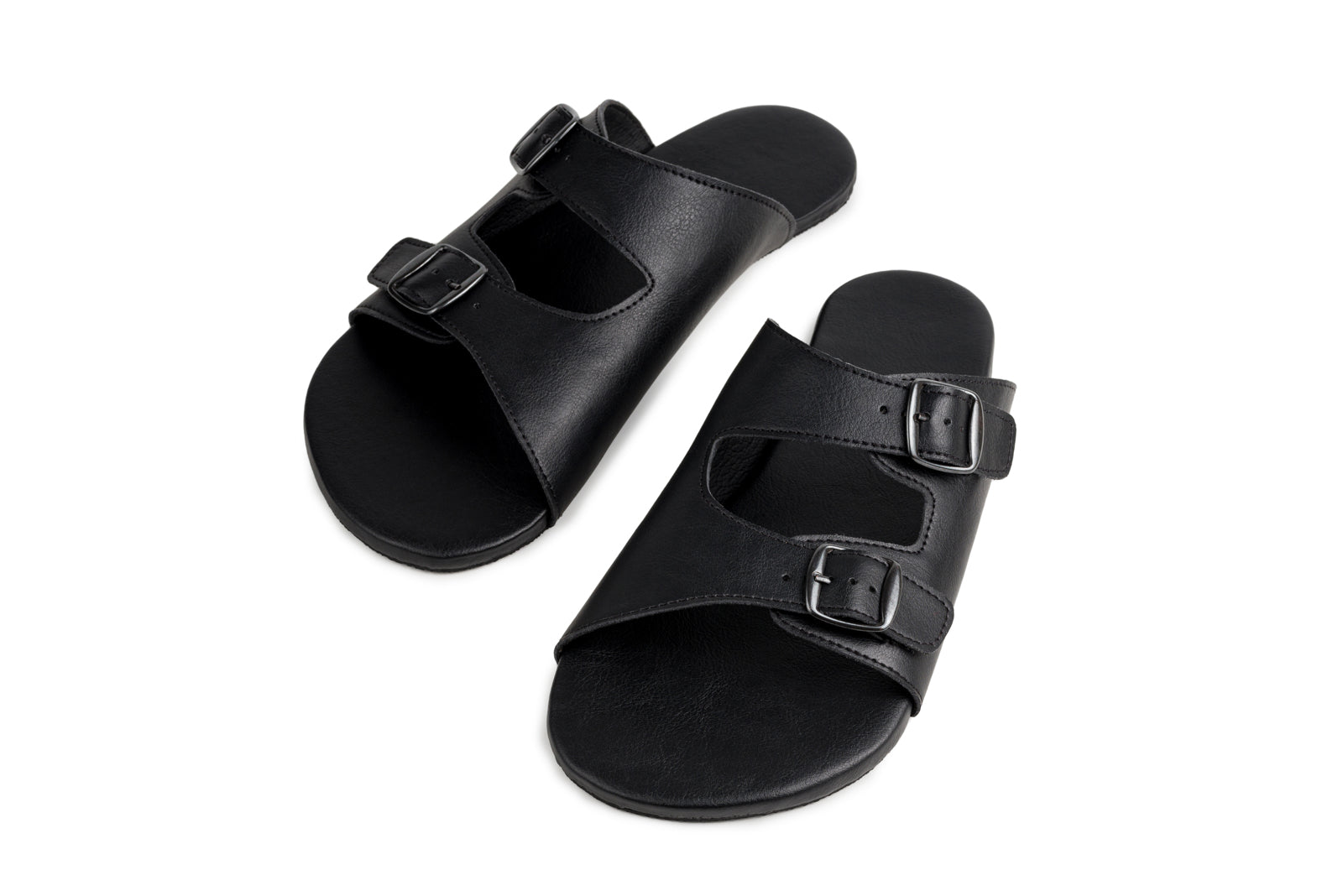 barefoot slip-on sandals black