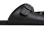 Comfort slip-on sandals black