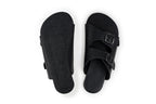 Comfort slip-on sandals black