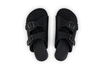 Comfort slip-on sandals black