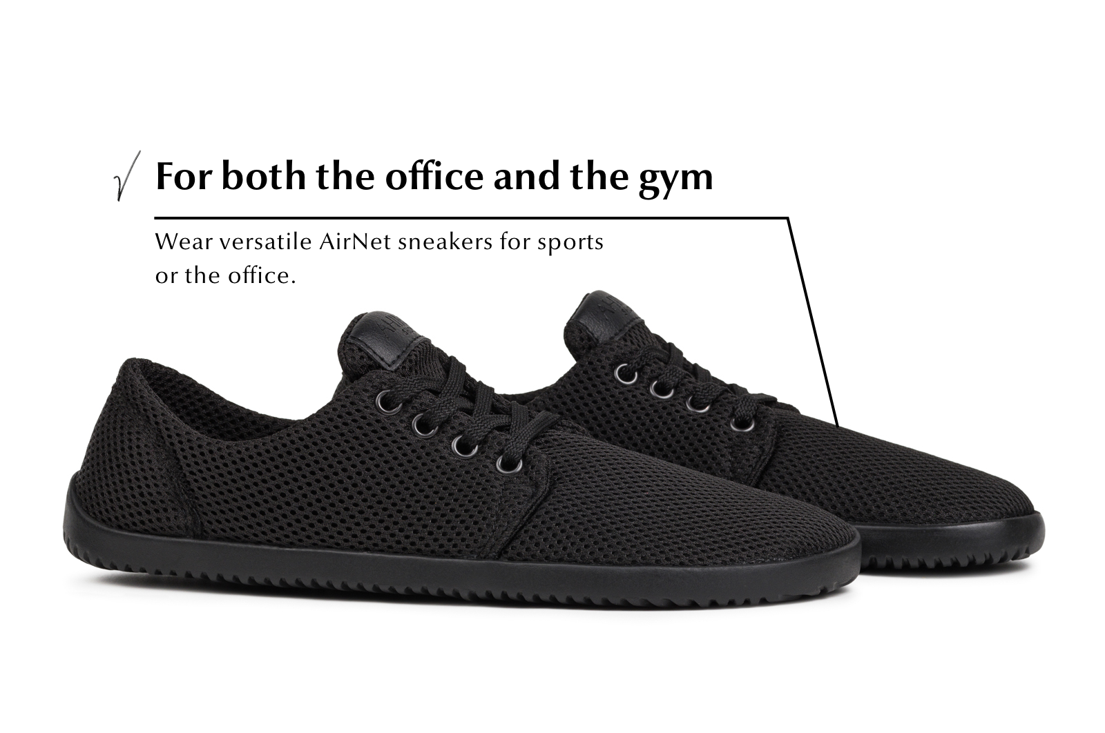 barefoot sneakers AirNet black