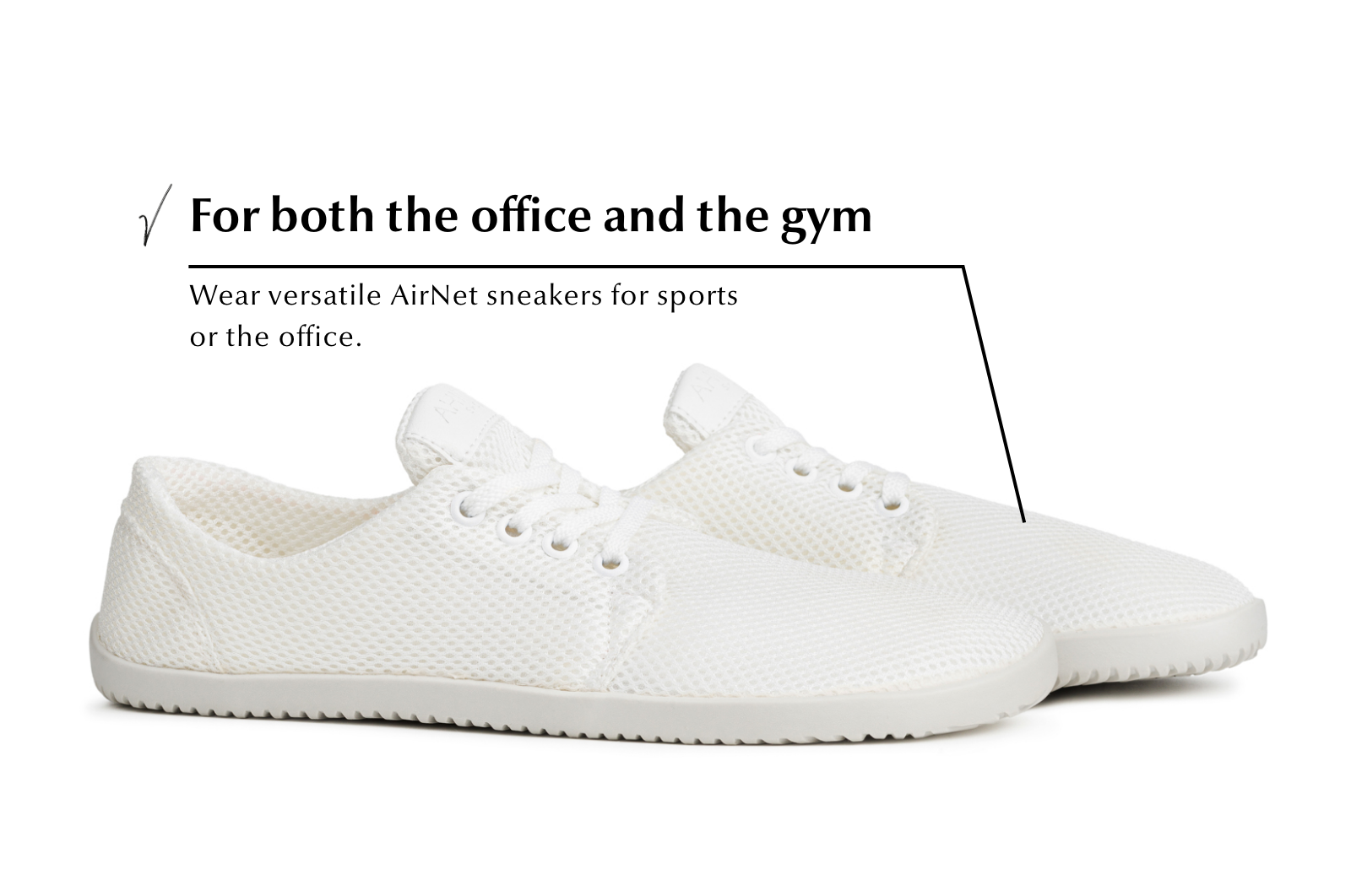 barefoot sneakers AirNet white