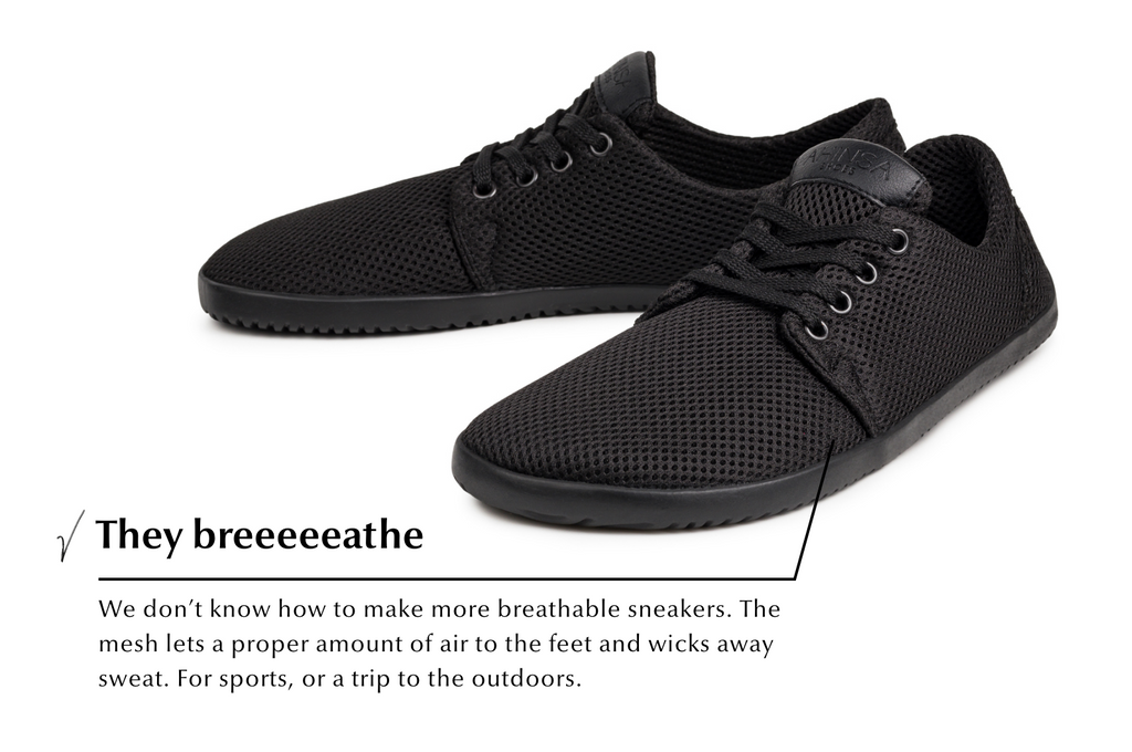 barefoot sneakers AirNet black