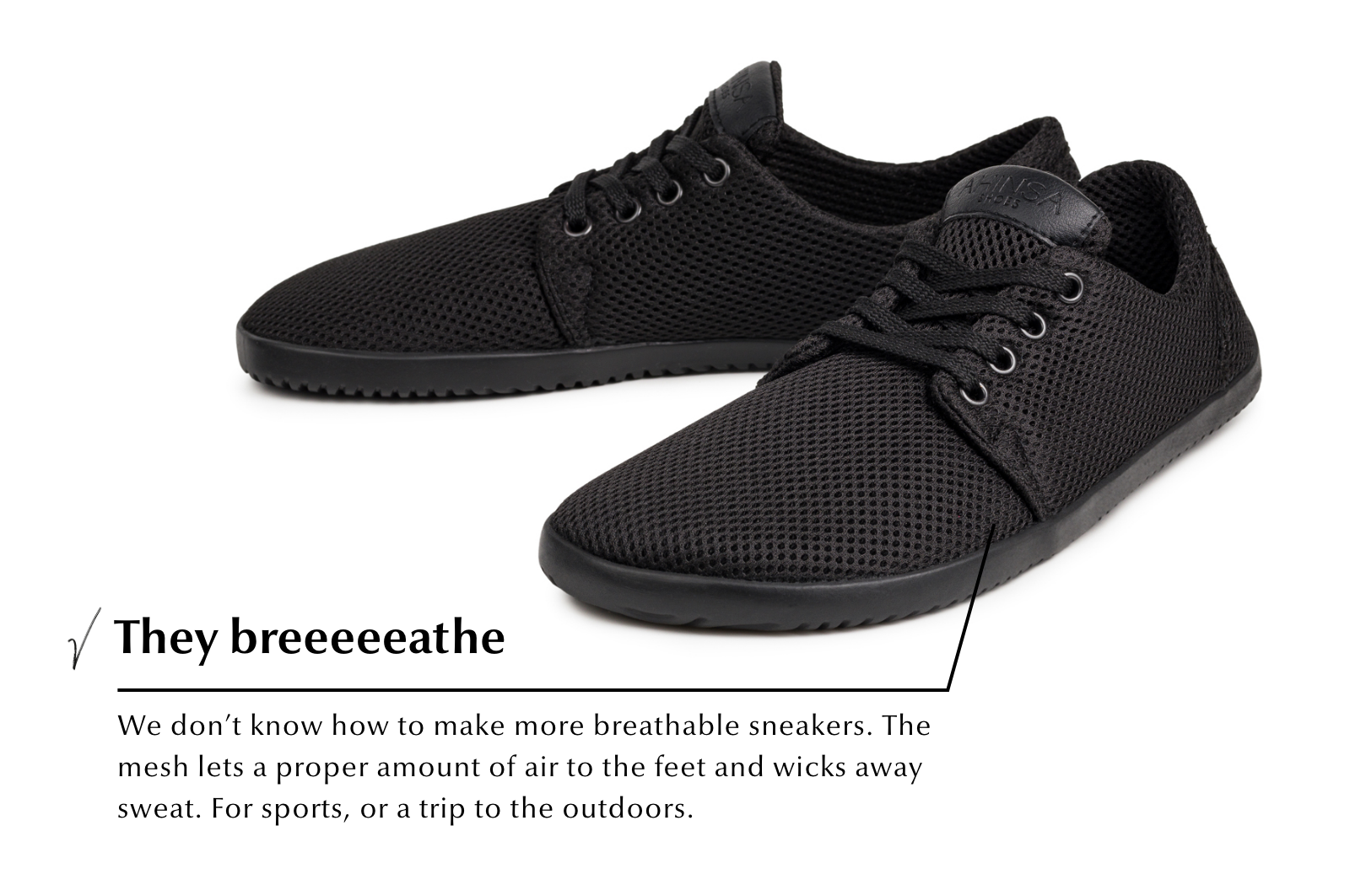 barefoot sneakers AirNet black