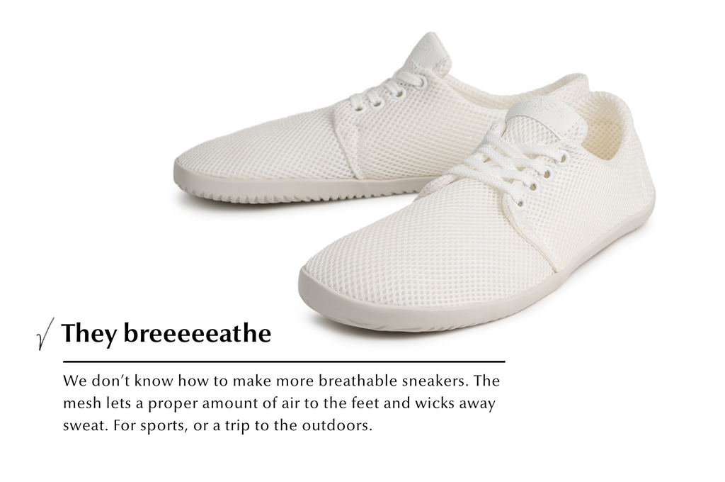 barefoot sneakers AirNet white