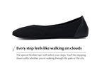 Comfort Knit Ballet Flats Softy Black