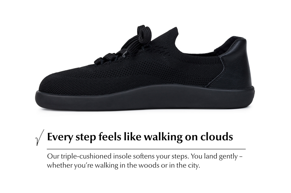 Comfort Knit Sneakers Softy Black
