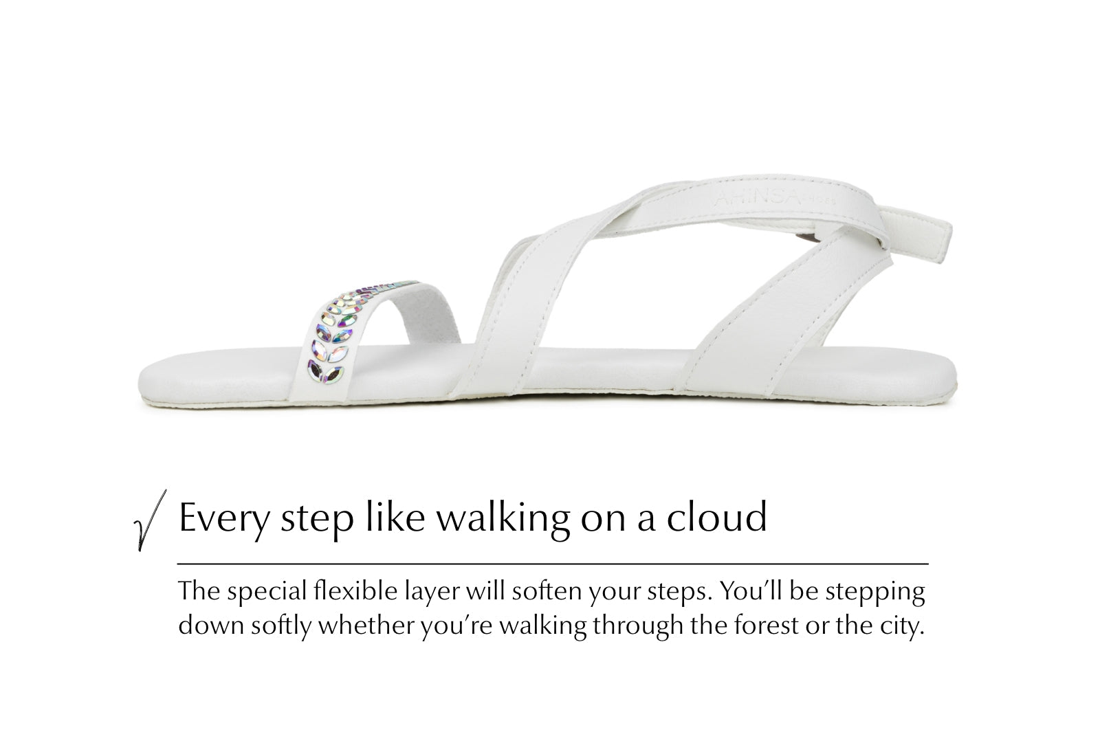 Comfort sandals Hava Preciosa white