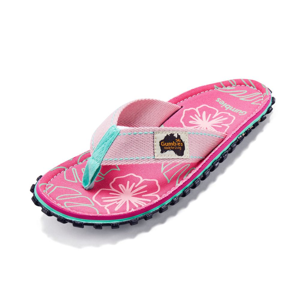 Islander Flip-Flops - Blush Hibiscus