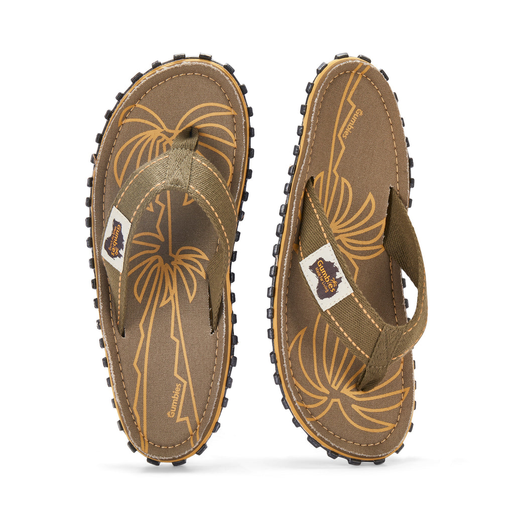 Islander Flip-Flops - Palm Leaf Khaki
