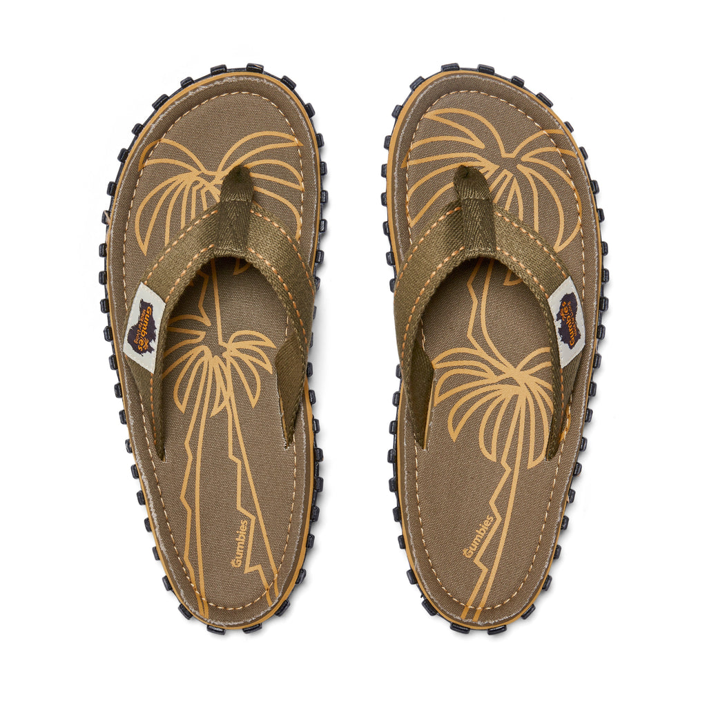 Islander Flip-Flops - Palm Leaf Khaki