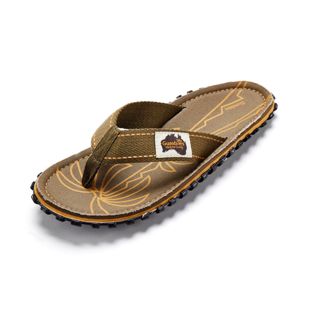 Islander Flip-Flops - Palm Leaf Khaki