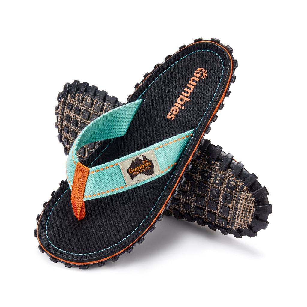 Islander Flip-Flops - Tricolor Black