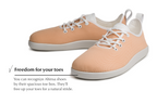 Flow beige barefoot sneakers