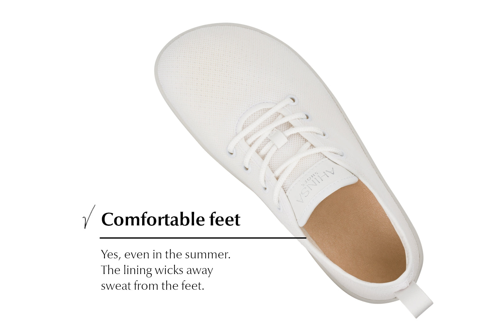 Flow Comfort white sneakers