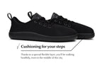 Flow Comfort black sneakers