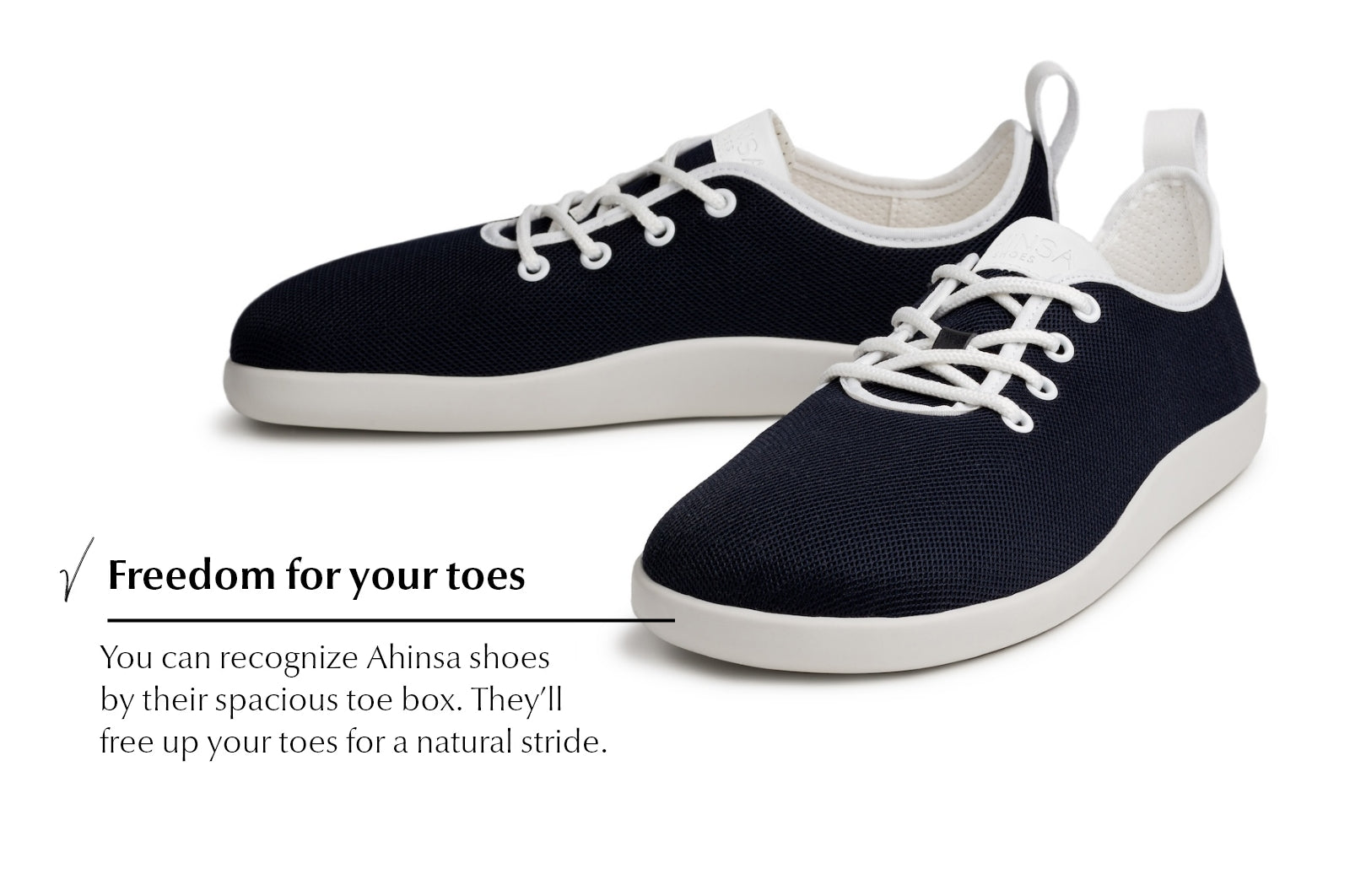 Flow Comfort navy sneakers