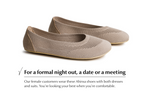 Comfort Knit Ballet Flats Softy Beige