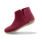 Boot with leather sole - Cranberry