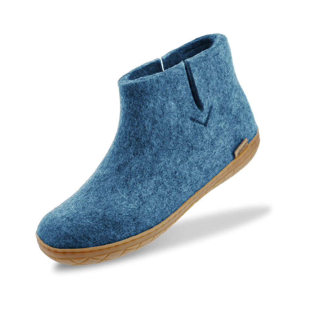 Boot with natural rubber sole - honey - Petrol