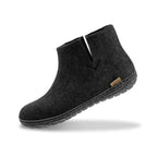 Boot with natural rubber sole - black - Charcoal